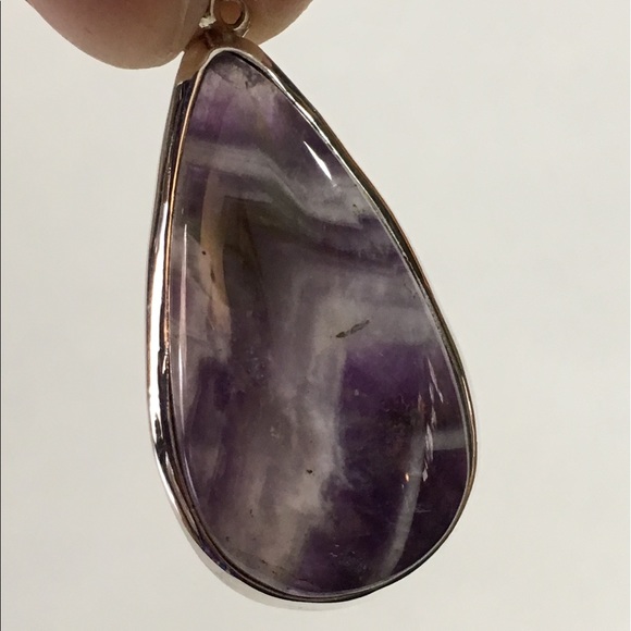 Chevron Amethyst Pendant - Picture 3 of 8